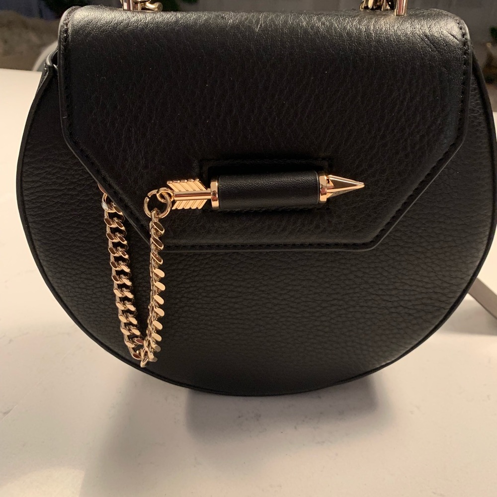 Mackage Wilma-c Leather Shoulder Bag in black/gold